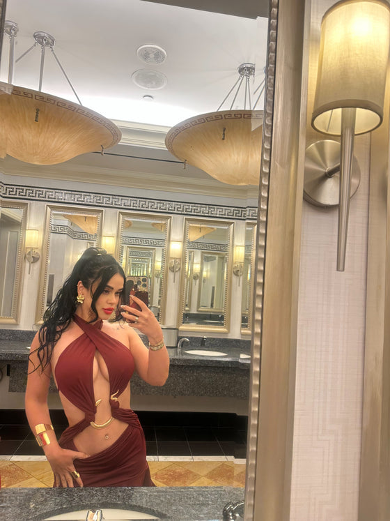 Snake Mini Dress